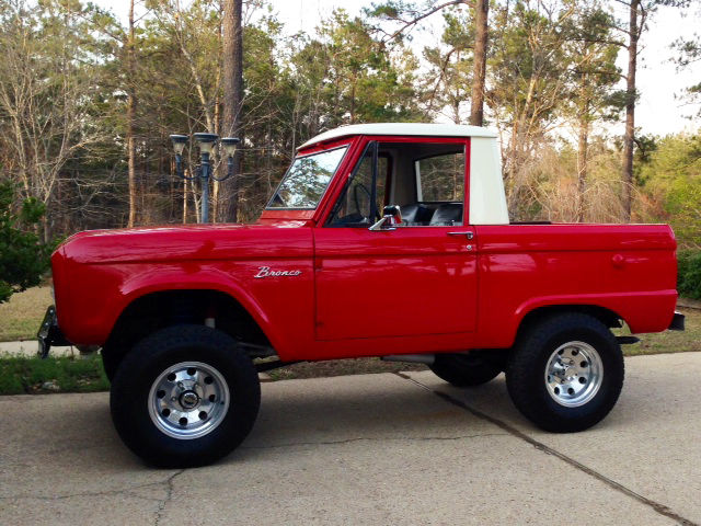 1966 Red Ford Bronco SUV
