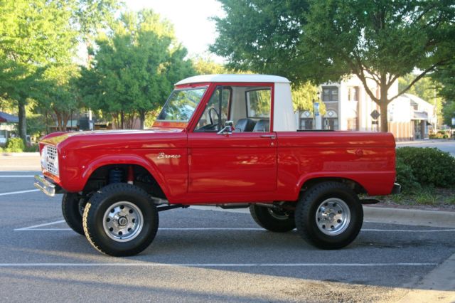 1966 Red Ford Bronco SUV