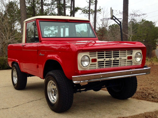 1966 Red Ford Bronco SUV