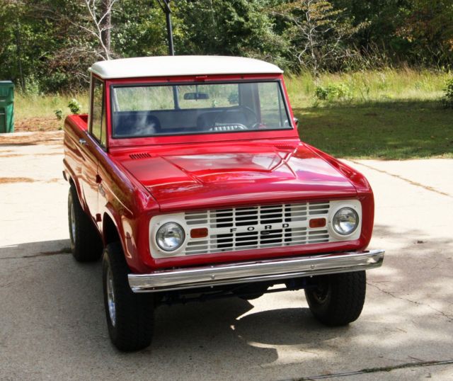1966 Red Ford Bronco SUV