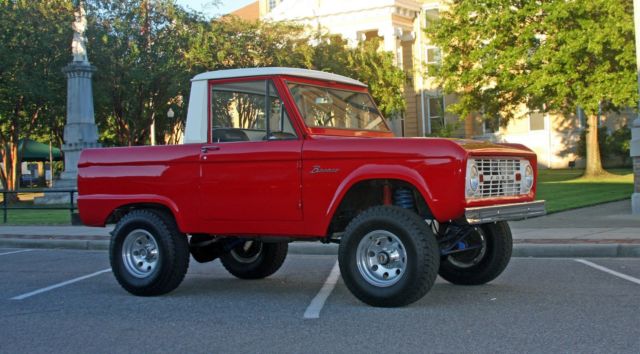 1966 Red Ford Bronco SUV