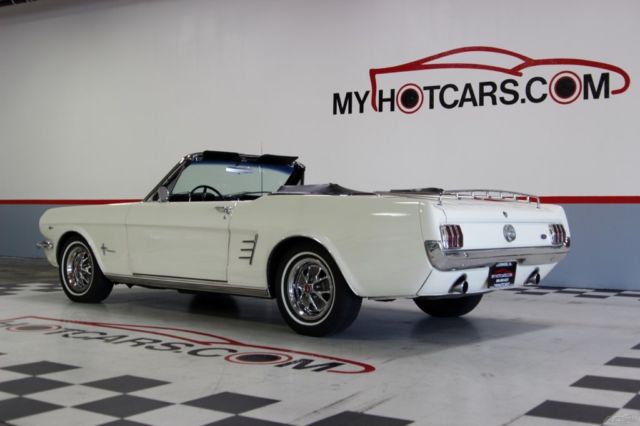 1966 White Ford Mustang Convertible