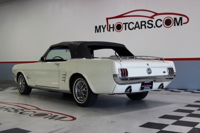 1966 White Ford Mustang Convertible