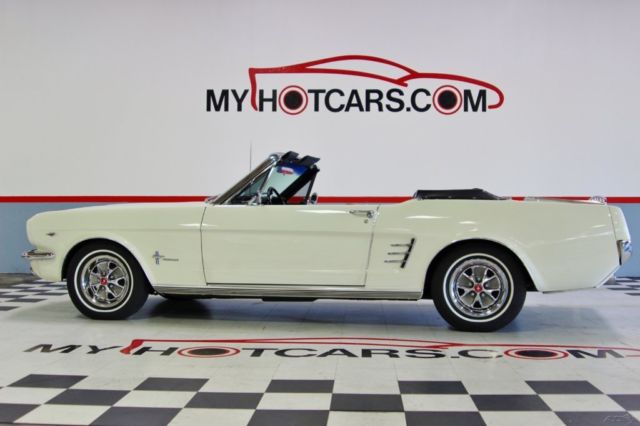 1966 White Ford Mustang Convertible