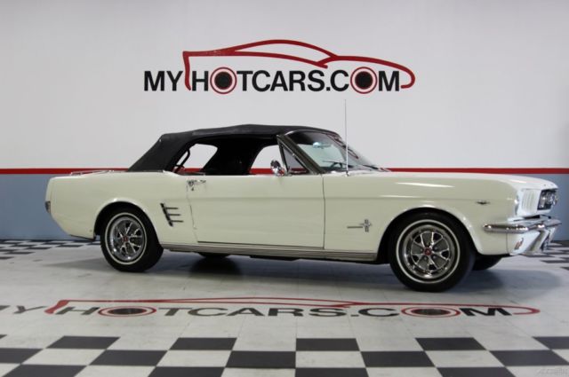 1966 White Ford Mustang Convertible