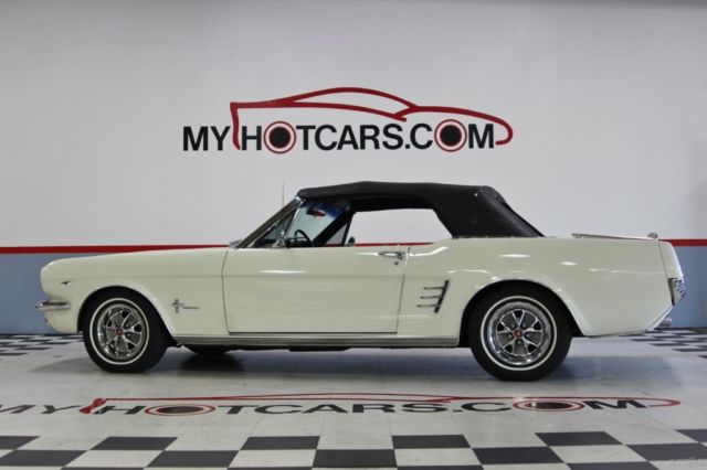 1966 White Ford Mustang Convertible