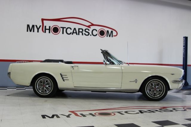 1966 White Ford Mustang Convertible
