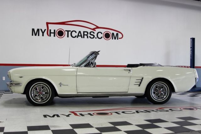 1966 White Ford Mustang Convertible