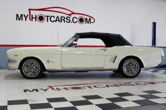 1966 White Ford Mustang Convertible