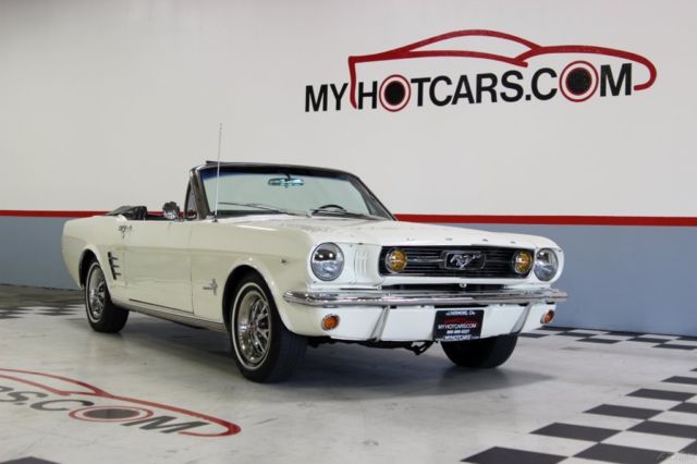 1966 White Ford Mustang Convertible