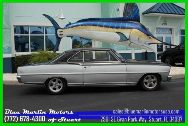 1966 Silver Chevrolet Nova Coupe