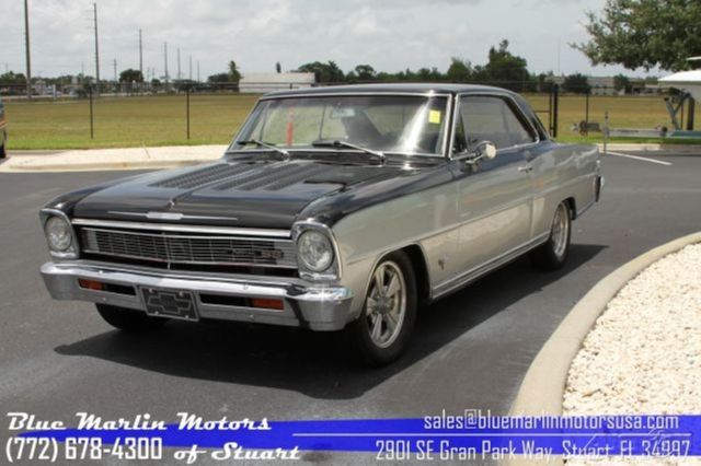 1966 Silver Chevrolet Nova Coupe