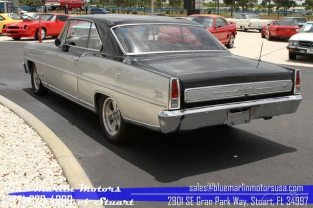 1966 Silver Chevrolet Nova Coupe