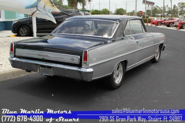 1966 Silver Chevrolet Nova Coupe