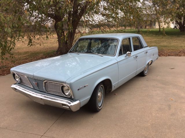 1966 Blue Plymouth Valiant Coupe