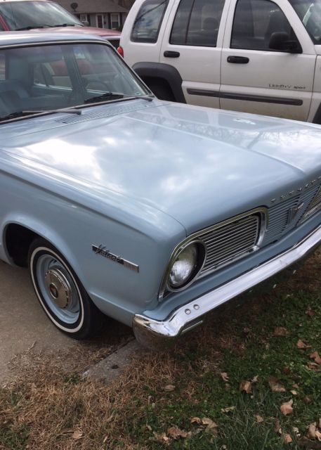 1966 Blue Plymouth Valiant Coupe