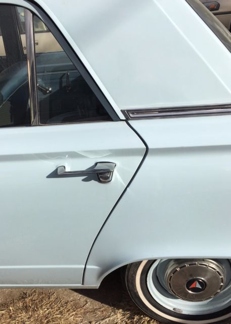 1966 Blue Plymouth Valiant Coupe