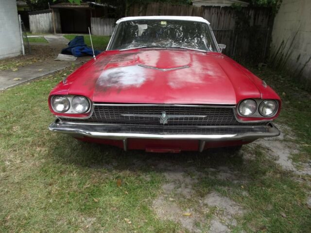 1966 Red Ford Thunderbird Convertible