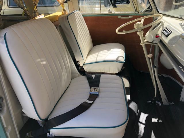 1966 Green Volkswagen Bus/Vanagon Van Camper