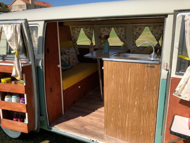1966 Green Volkswagen Bus/Vanagon Van Camper