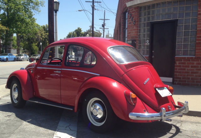 1966 Red Volkswagen Beetle - Classic Sedan