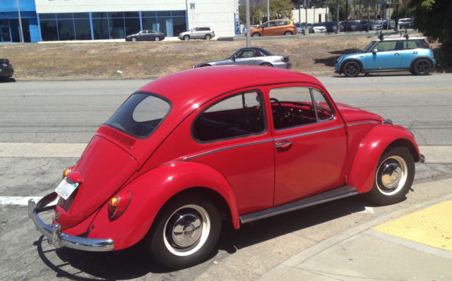1966 Red Volkswagen Beetle - Classic Sedan
