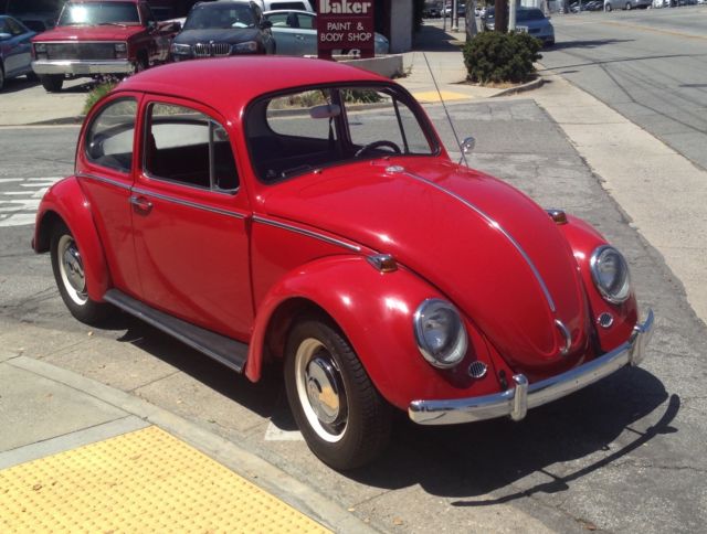 1966 Red Volkswagen Beetle - Classic Sedan