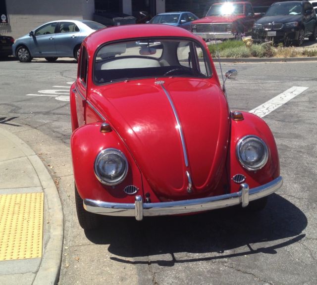 1966 Red Volkswagen Beetle - Classic Sedan