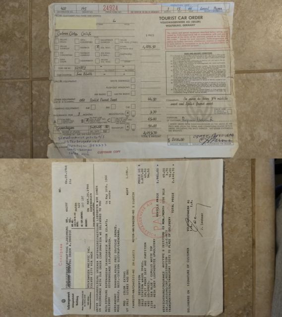 1966 Sea Blue/Cumulus White Volkswagen Bus/Vanagon Standard Passenger Van