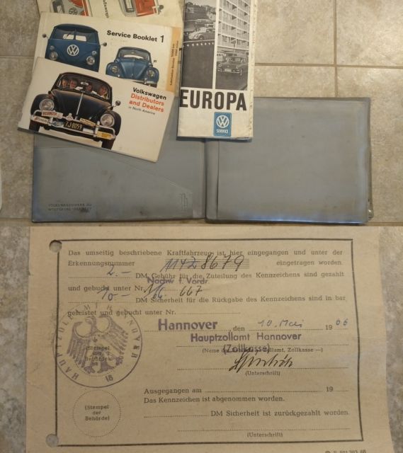 1966 Sea Blue/Cumulus White Volkswagen Bus/Vanagon Standard Passenger Van