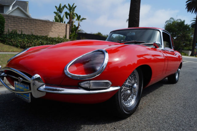 1966 Carmen Red Jaguar E-Type Coupe