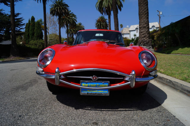 1966 Carmen Red Jaguar E-Type Coupe