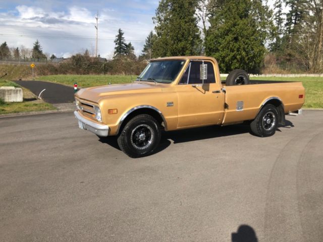 1968 Gold Chevrolet C20 Pickup Standard Cab Pickup