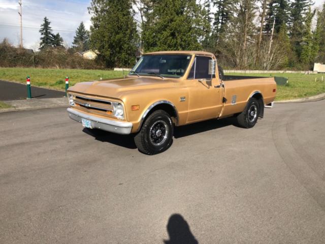 1968 Gold Chevrolet C20 Pickup Standard Cab Pickup