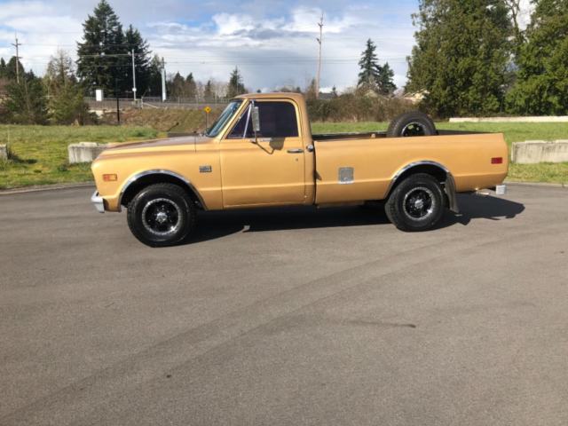 1968 Gold Chevrolet C20 Pickup Standard Cab Pickup
