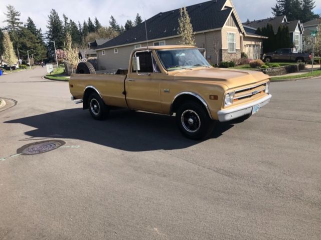 1968 Gold Chevrolet C20 Pickup Standard Cab Pickup