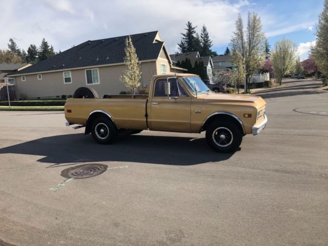 1968 Gold Chevrolet C20 Pickup Standard Cab Pickup