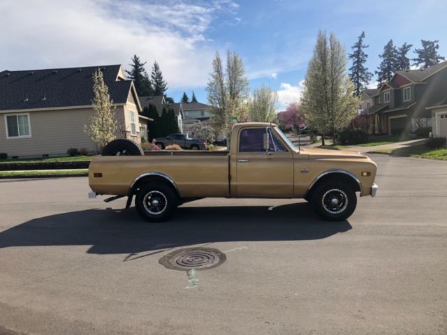 1968 Gold Chevrolet C20 Pickup Standard Cab Pickup
