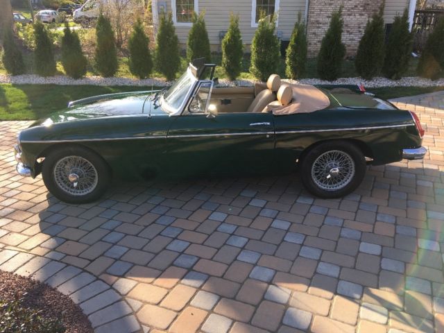 1980 British Green MG MGB Convertible