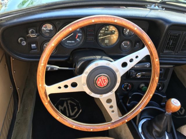 1980 British Green MG MGB Convertible