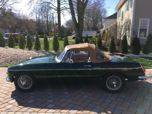 1980 British Green MG MGB Convertible