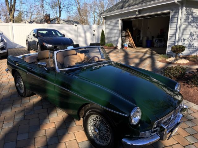1980 British Green MG MGB Convertible