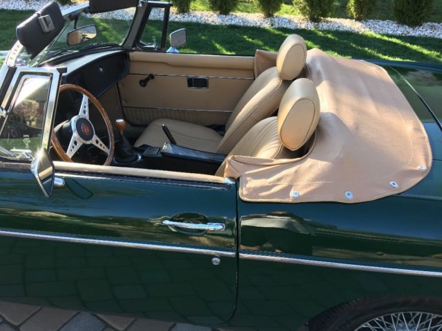 1980 British Green MG MGB Convertible
