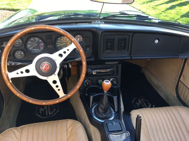 1980 British Green MG MGB Convertible