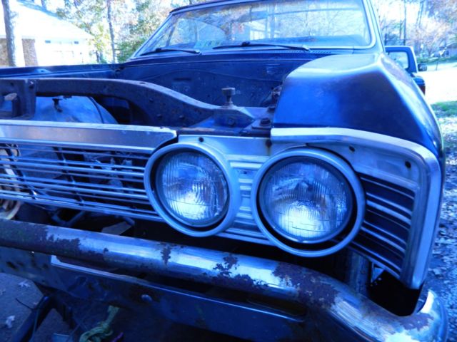 1967 Blue Chevrolet Chevelle Convertible