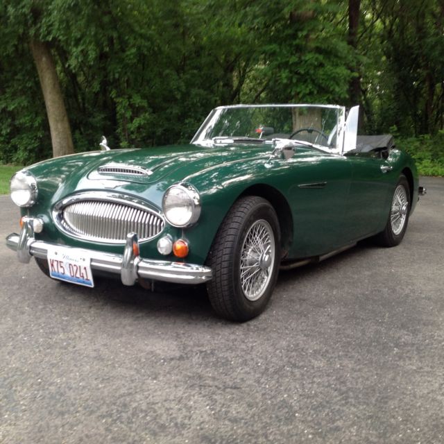 1967 Green Austin Healey 3000 Convertible