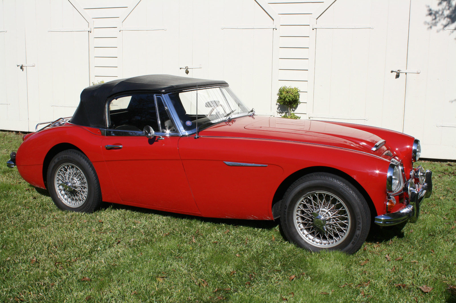 1967 Red Austin Healey 3000 Convertible