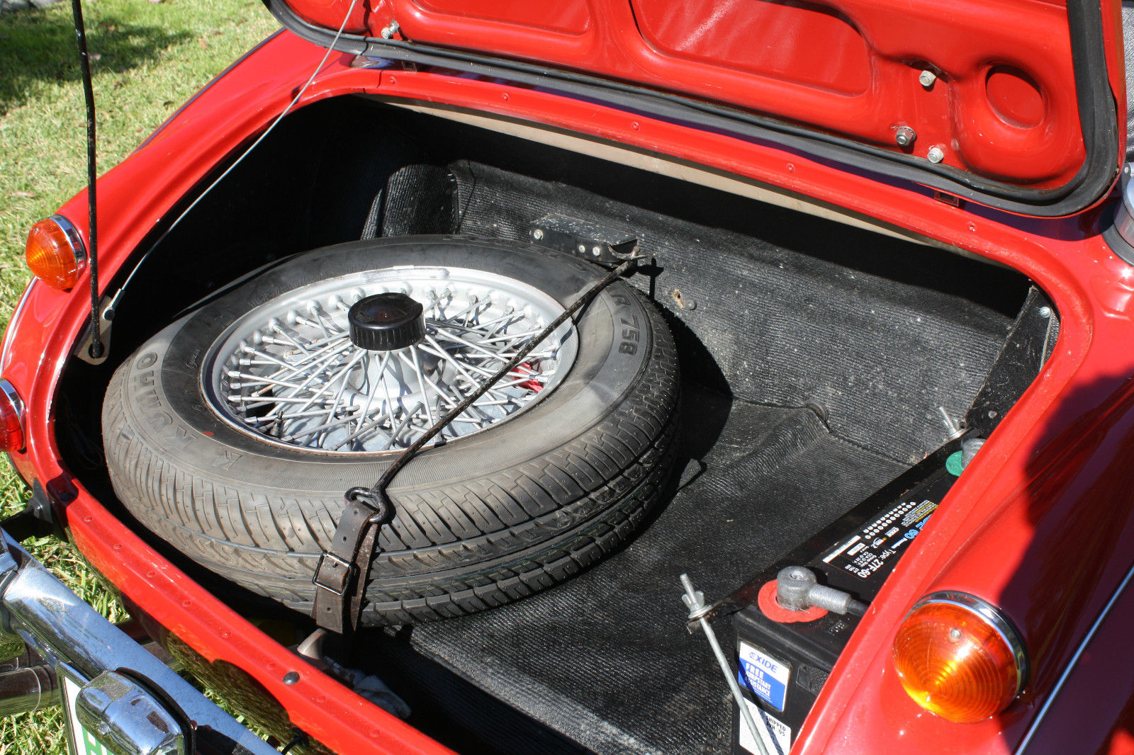 1967 Red Austin Healey 3000 Convertible