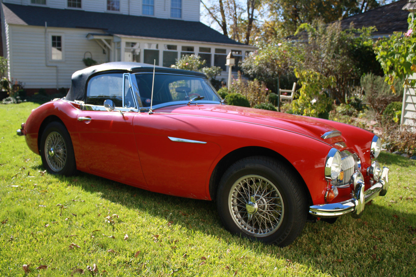 1967 Red Austin Healey 3000 Convertible