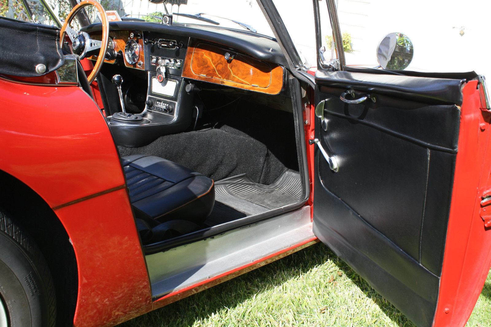 1967 Red Austin Healey 3000 Convertible